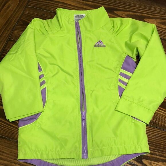 Adidas Girls Zip up Jacket Size 4T - Picture 1 of 5